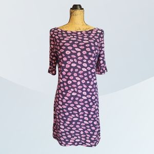 Lilly Pulitzer Somerset Dress Navy Bocce Ruffled Sleeves